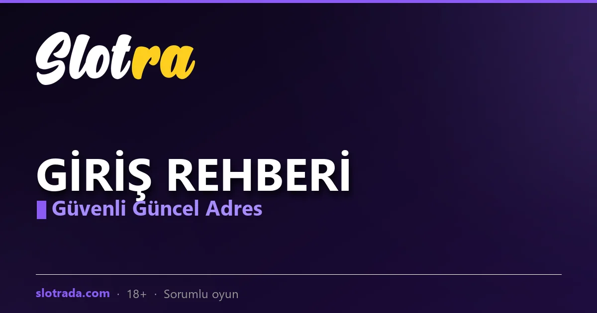 Slotra giriş rehberi güvenli erişim görseli
