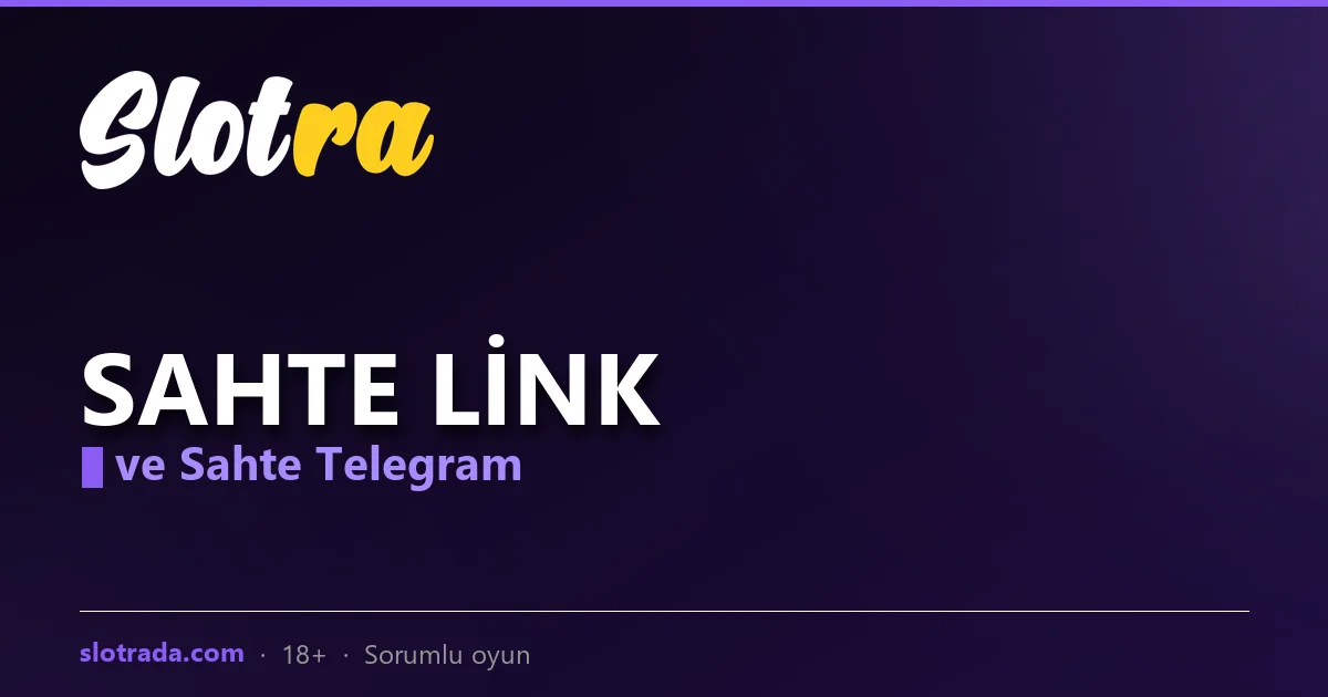 Sahte link ve Telegram tuzakları uyarı görseli