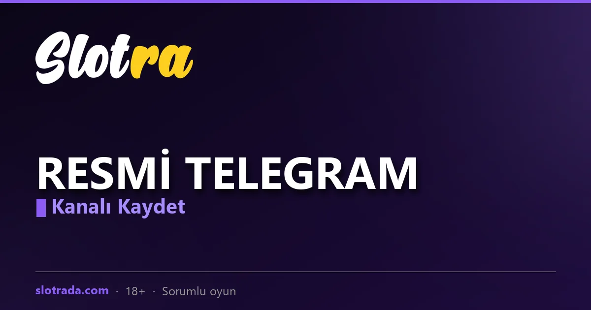 Slotra Telegram resmi kanal görseli